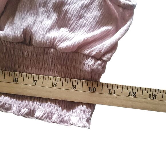 Urban Outfitters Women's Pink Crop Top Small Smocked band - Picture 11 of 12